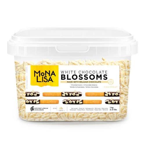 Mona Lisa White Chocolate Blossoms - 1kg